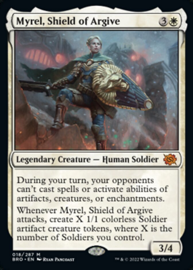 Myrel, Shield of Argive (Promo Pack) [The Brothers' War Promos] | PLUS EV GAMES 