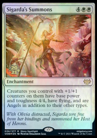 Sigarda's Summons [Innistrad: Crimson Vow Prerelease Promos] | PLUS EV GAMES 