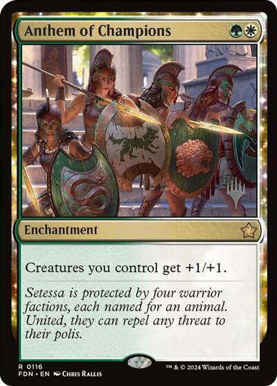 Anthem of Champions (Promo Pack) [Foundations Promos] | PLUS EV GAMES 