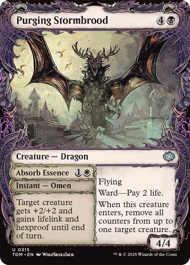 Purging Stormbrood (Showcase) [Tarkir: Dragonstorm] | PLUS EV GAMES 