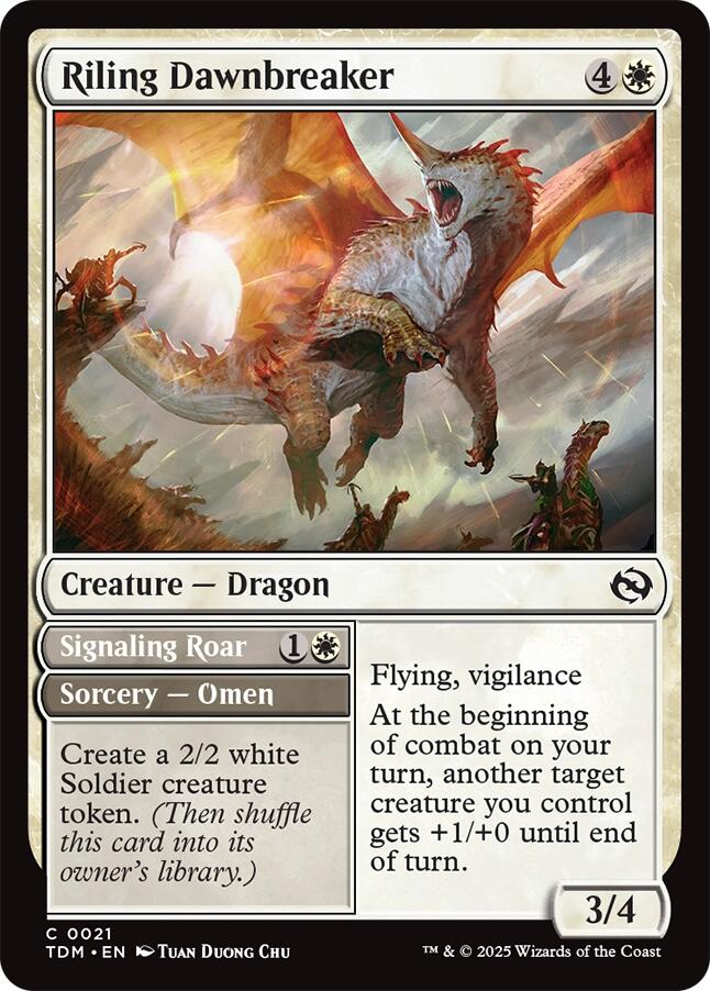 Riling Dawnbreaker [Tarkir: Dragonstorm] | PLUS EV GAMES 