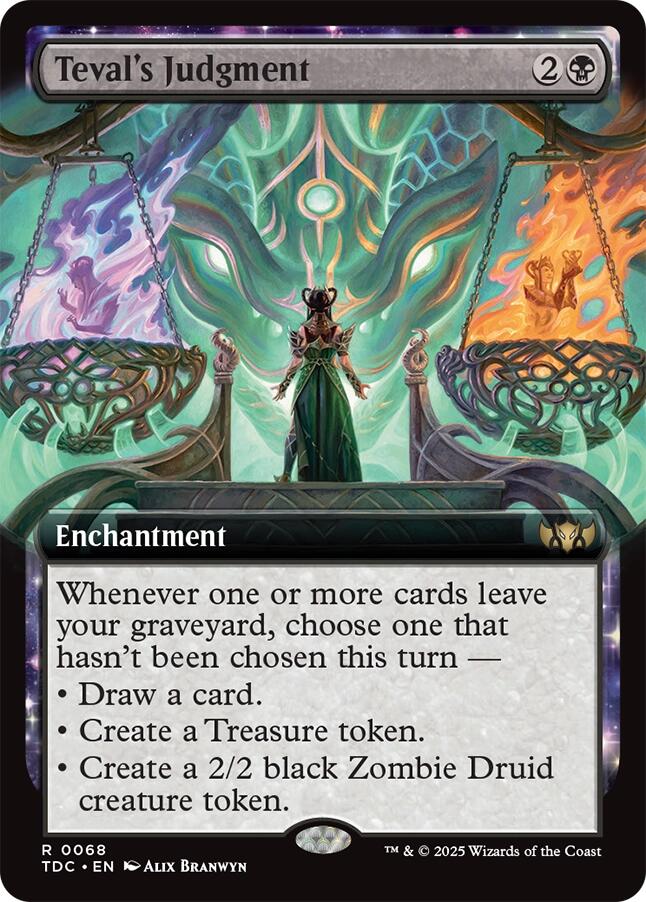 Teval's Judgment (Extended Art) [Tarkir: Dragonstorm Commander] | PLUS EV GAMES 