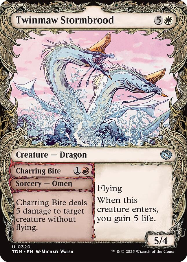 Twinmaw Stormbrood (Showcase) [Tarkir: Dragonstorm] | PLUS EV GAMES 