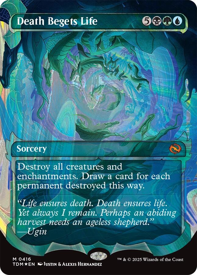 Death Begets Life (Showcase) (Halo Foil) [Tarkir: Dragonstorm] | PLUS EV GAMES 
