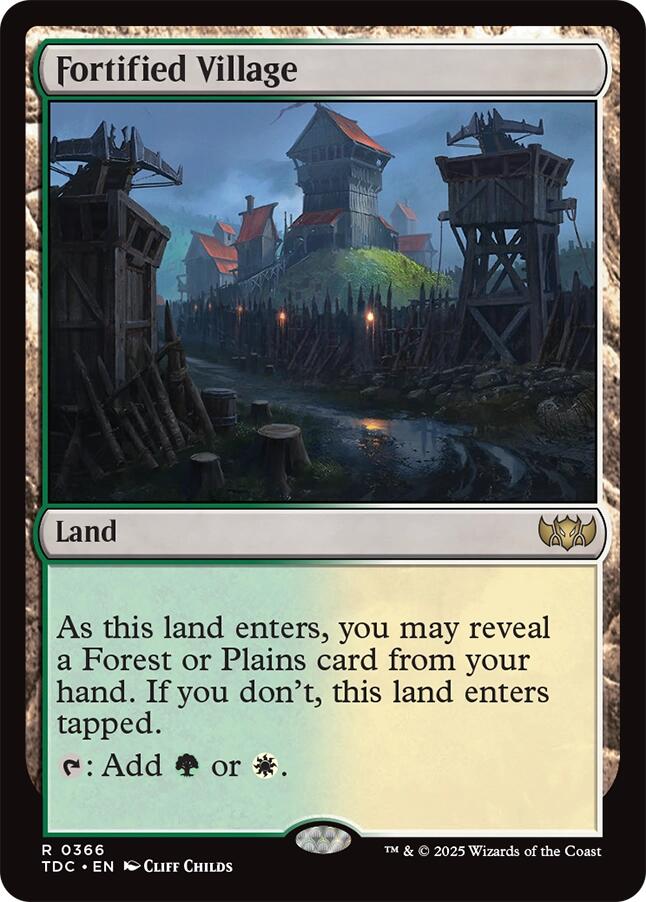 Fortified Village [Tarkir: Dragonstorm Commander] | PLUS EV GAMES 