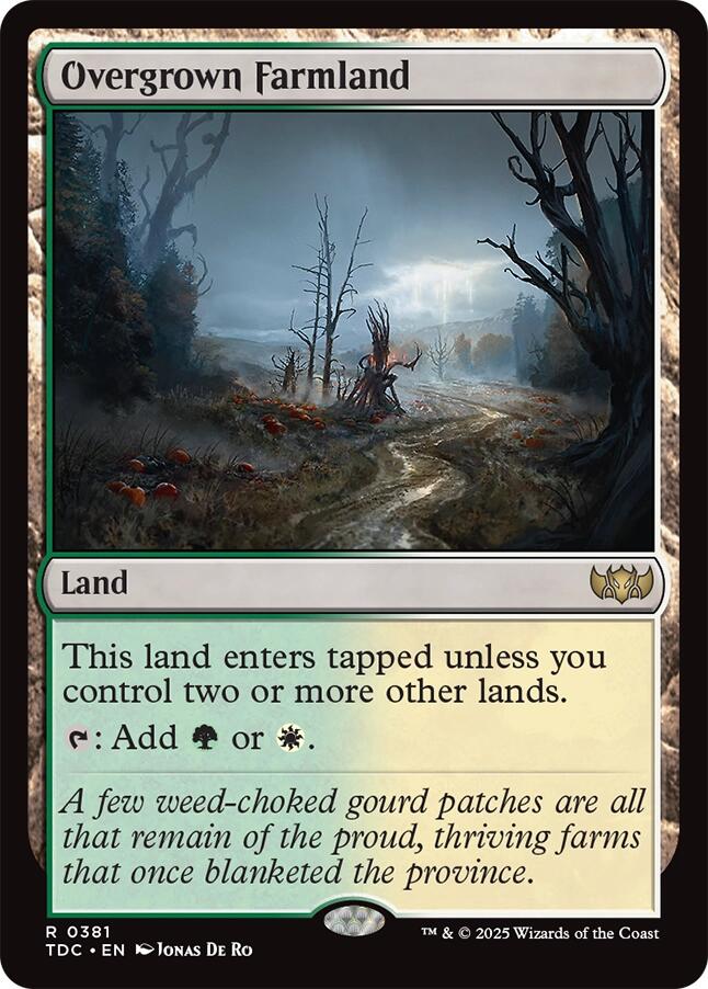 Overgrown Farmland [Tarkir: Dragonstorm Commander] | PLUS EV GAMES 