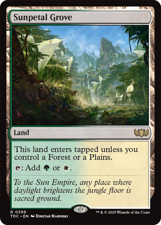 Sunpetal Grove [Tarkir: Dragonstorm Commander] | PLUS EV GAMES 