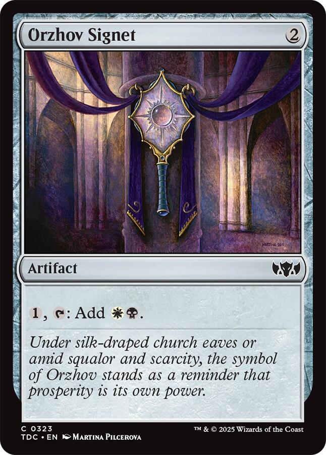Orzhov Signet [Tarkir: Dragonstorm Commander] | PLUS EV GAMES 