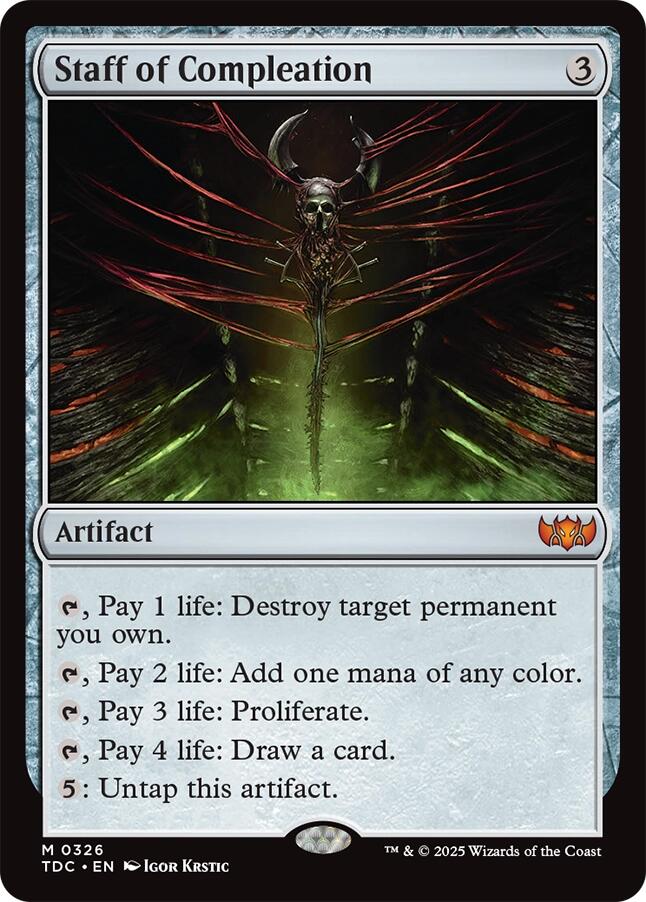 Staff of Compleation [Tarkir: Dragonstorm Commander] | PLUS EV GAMES 