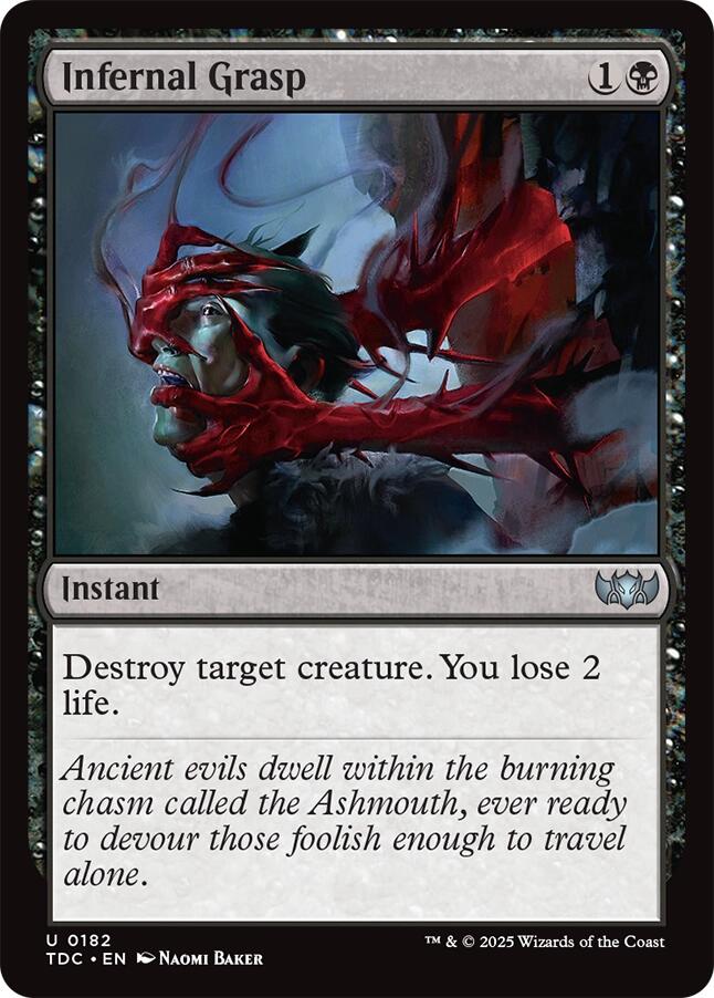 Infernal Grasp [Tarkir: Dragonstorm Commander] | PLUS EV GAMES 