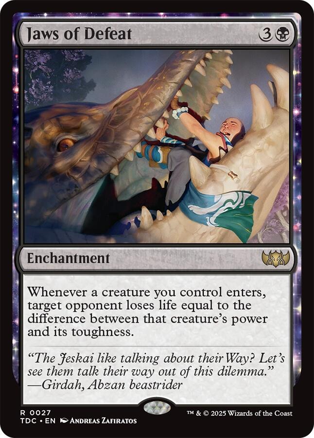 Jaws of Defeat [Tarkir: Dragonstorm Commander] | PLUS EV GAMES 