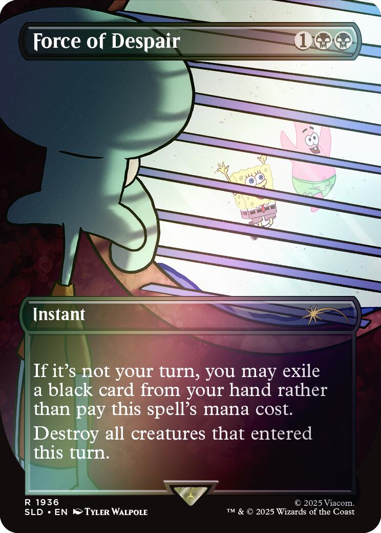 Force of Despair (Rainbow Foil) [Secret Lair Drop Series] | PLUS EV GAMES 