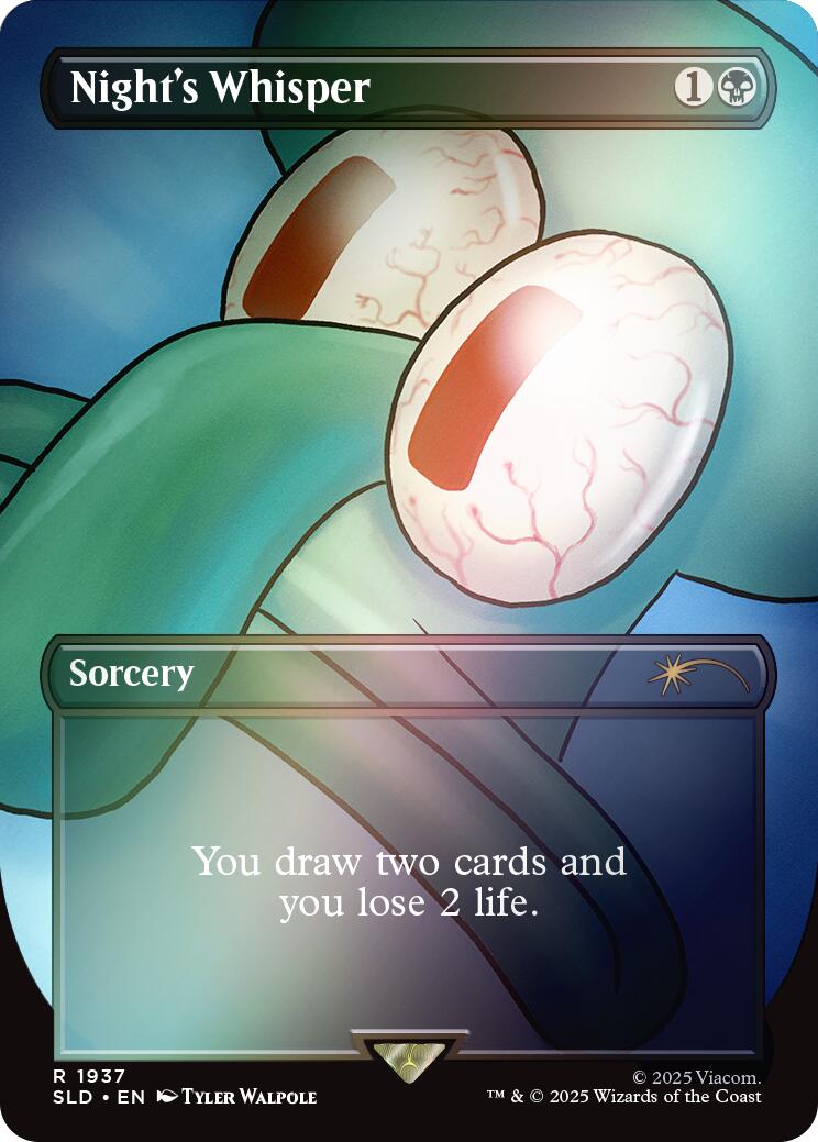 Night's Whisper (Rainbow Foil) [Secret Lair Drop Series] | PLUS EV GAMES 