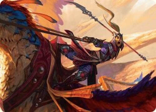 Dragonback Lancer Art Card (3/54) [Tarkir: Dragonstorm Art Series] | PLUS EV GAMES 