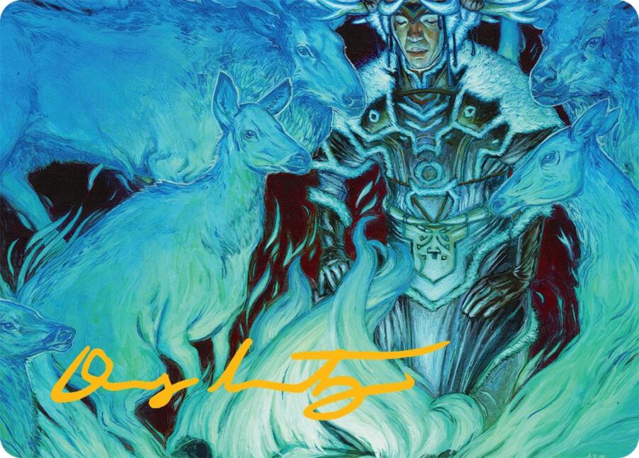 Unending Whisper Art Card (9/54) (Gold-Stamped Signature) [Tarkir: Dragonstorm Art Series] | PLUS EV GAMES 