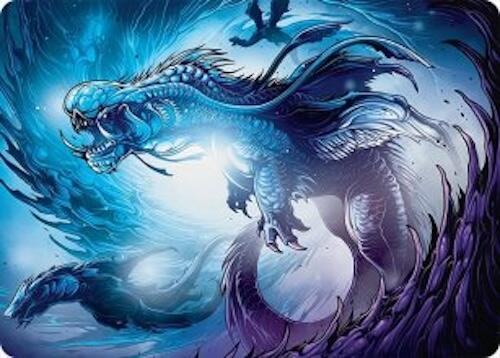 Roiling Dragonstorm Art Card (33/54) [Tarkir: Dragonstorm Art Series] | PLUS EV GAMES 