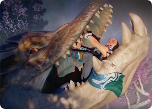 Jaws of Defeat Art Card (53/54) [Tarkir: Dragonstorm Art Series] | PLUS EV GAMES 