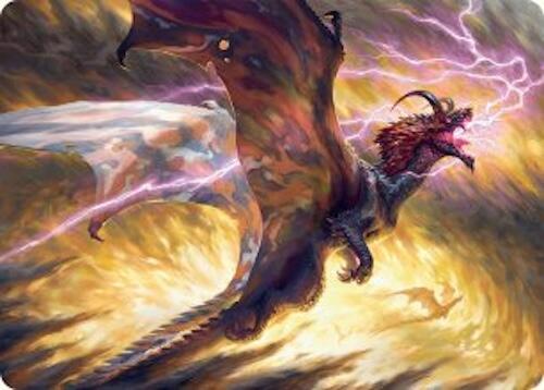Stormscale Scion Art Card (17/54) [Tarkir: Dragonstorm Art Series] | PLUS EV GAMES 