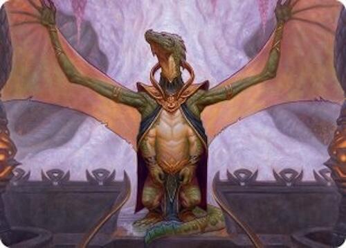 Kheru Goldkeeper Art Card (36/54) [Tarkir: Dragonstorm Art Series] | PLUS EV GAMES 