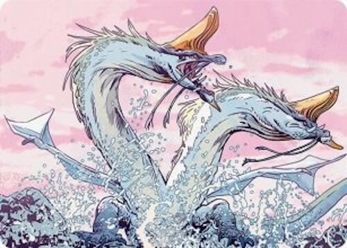 Twinmaw Stormbrood Art Card (39/54) [Tarkir: Dragonstorm Art Series] | PLUS EV GAMES 