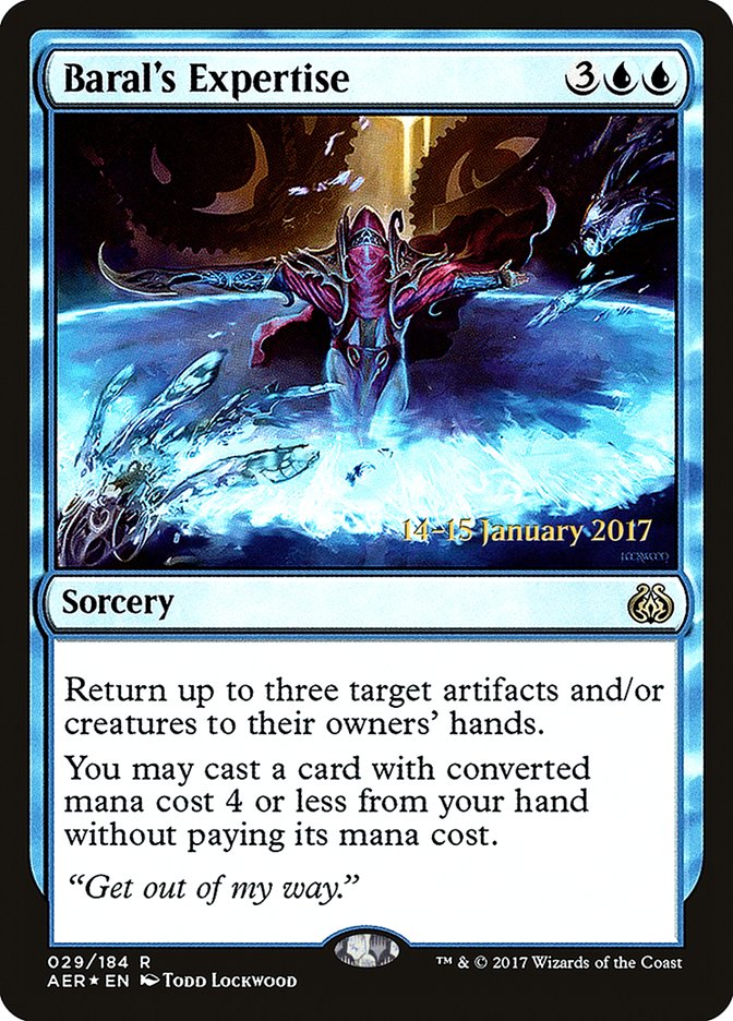 Baral's Expertise [Aether Revolt Prerelease Promos] | PLUS EV GAMES 