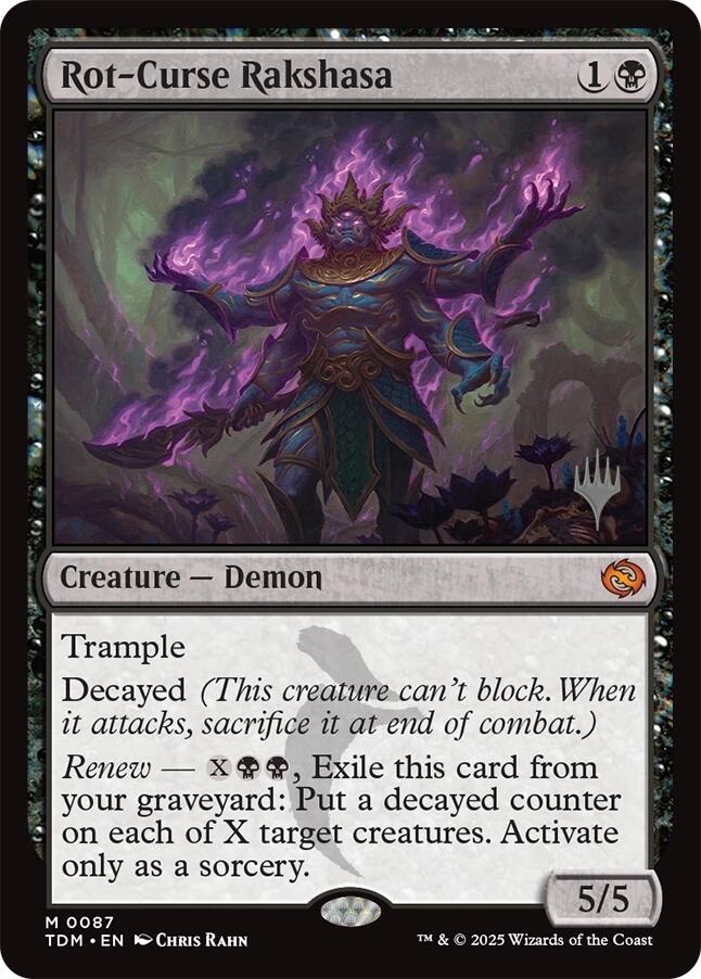 Rot-Curse Rakshasa [Tarkir: Dragonstorm Promos] | PLUS EV GAMES 