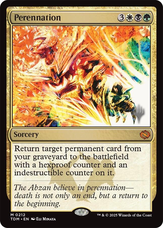 Perennation [Tarkir: Dragonstorm Promos] | PLUS EV GAMES 
