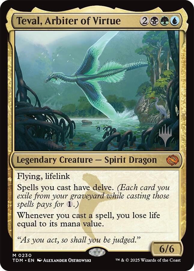 Teval, Arbiter of Virtue [Tarkir: Dragonstorm Promos] | PLUS EV GAMES 