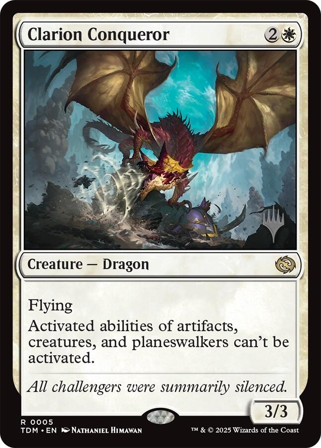 Clarion Conqueror [Tarkir: Dragonstorm Promos] | PLUS EV GAMES 