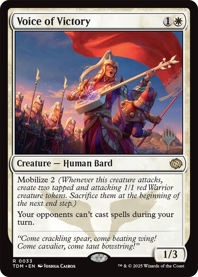 Voice of Victory [Tarkir: Dragonstorm Promos] | PLUS EV GAMES 