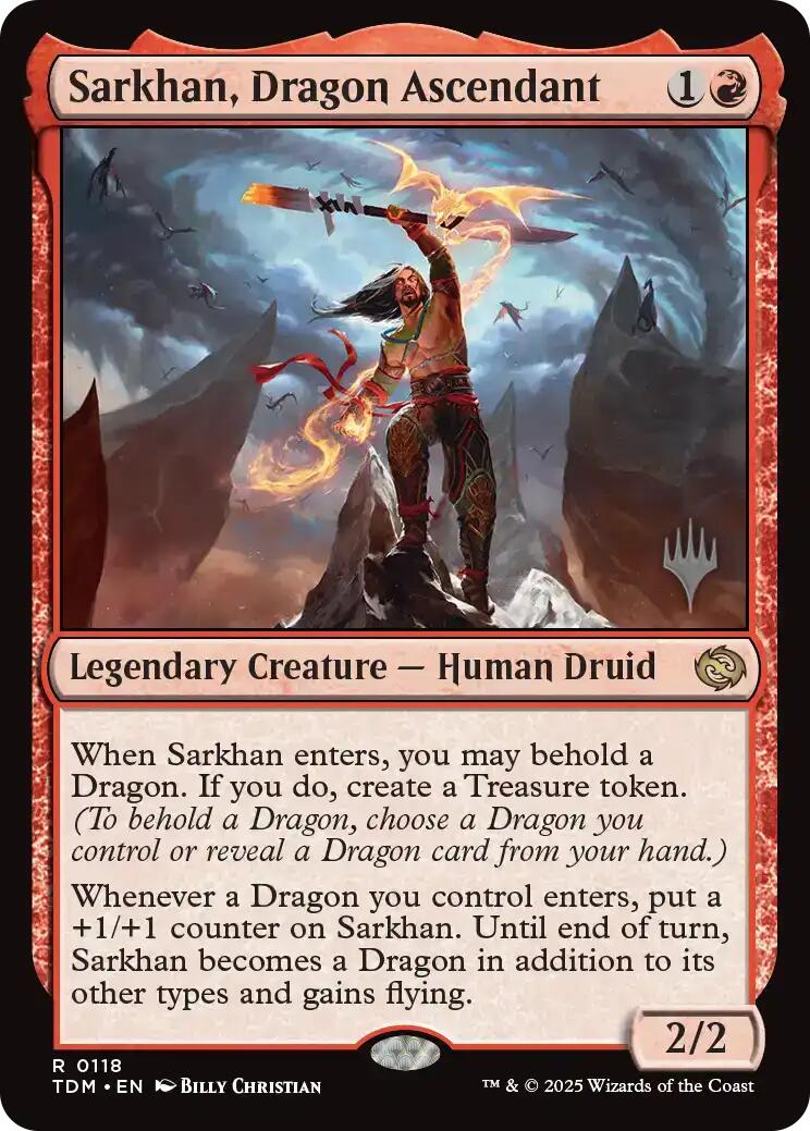 Sarkhan, Dragon Ascendant [Tarkir: Dragonstorm Promos] | PLUS EV GAMES 