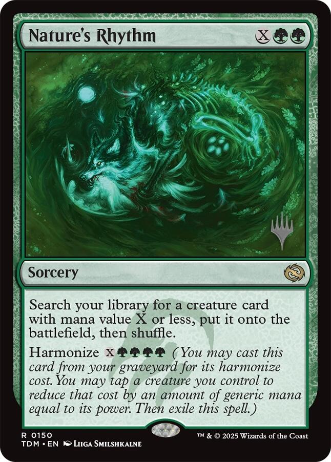 Nature's Rhythm [Tarkir: Dragonstorm Promos] | PLUS EV GAMES 