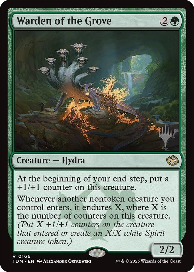 Warden of the Grove [Tarkir: Dragonstorm Promos] | PLUS EV GAMES 