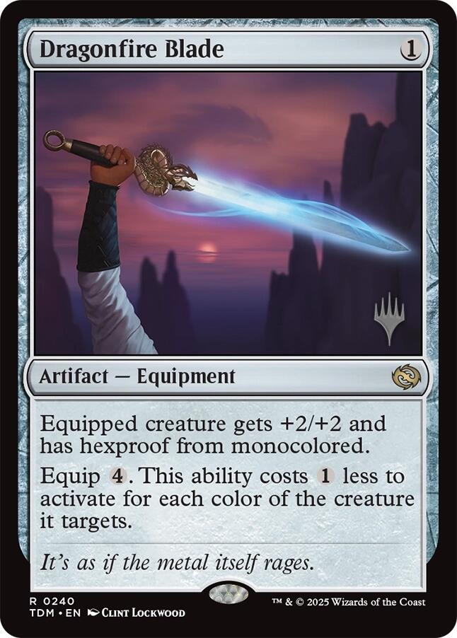 Dragonfire Blade [Tarkir: Dragonstorm Promos] | PLUS EV GAMES 