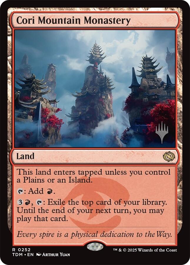 Cori Mountain Monastery [Tarkir: Dragonstorm Promos] | PLUS EV GAMES 