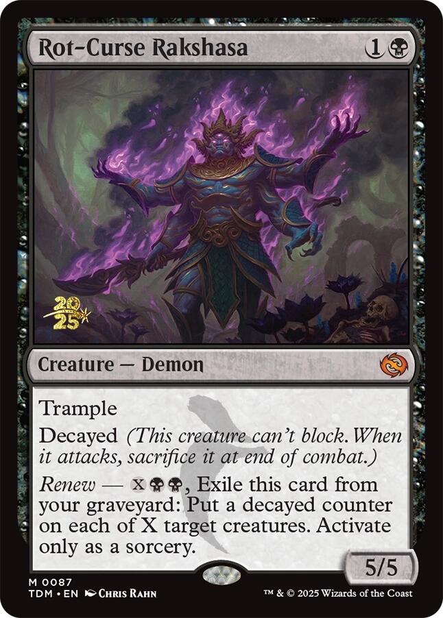 Rot-Curse Rakshasa [Tarkir: Dragonstorm Prerelease Promos] | PLUS EV GAMES 