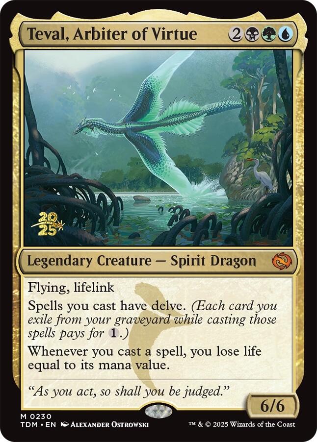 Teval, Arbiter of Virtue [Tarkir: Dragonstorm Prerelease Promos] | PLUS EV GAMES 