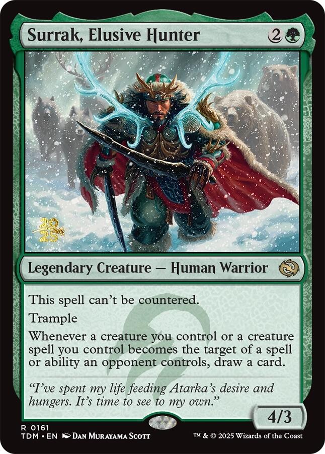 Surrak, Elusive Hunter [Tarkir: Dragonstorm Prerelease Promos] | PLUS EV GAMES 