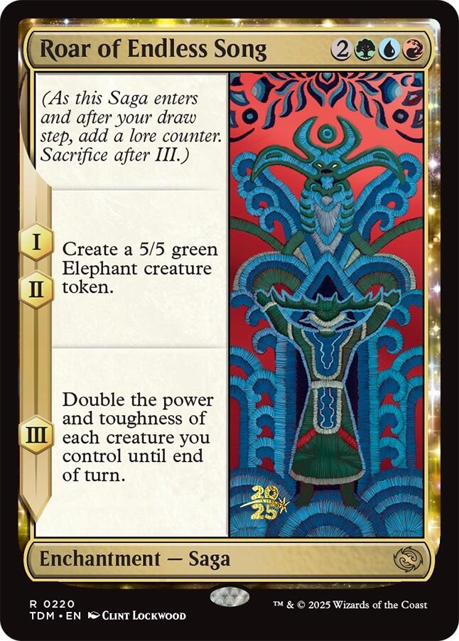 Roar of Endless Song [Tarkir: Dragonstorm Prerelease Promos] | PLUS EV GAMES 