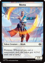 Monk // Treasure Double-Sided Token [Tarkir: Dragonstorm Commander Tokens]