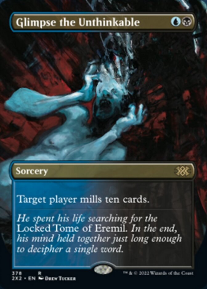 Glimpse the Unthinkable (Borderless Alternate Art) [Double Masters 2022] | PLUS EV GAMES 