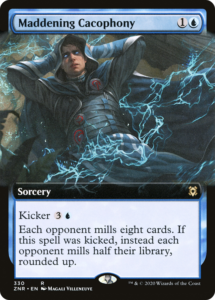 Maddening Cacophony (Extended) [Zendikar Rising Extended Art]