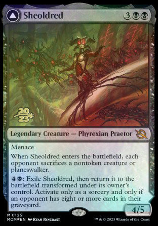 Sheoldred // The True Scriptures [March of the Machine Prerelease Promos] | PLUS EV GAMES 