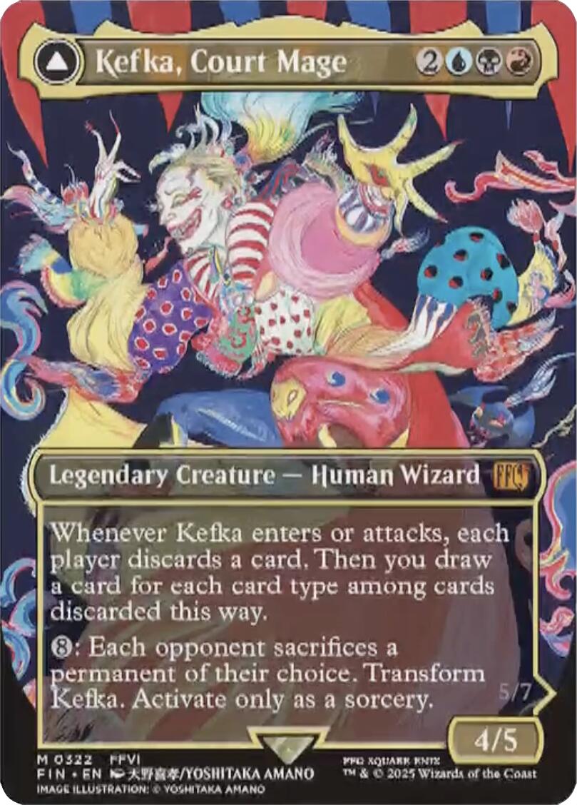 Kefka, Court Mage // Kefka, Ruler of Ruin (Borderless) (0322) [FINAL FANTASY] | PLUS EV GAMES 