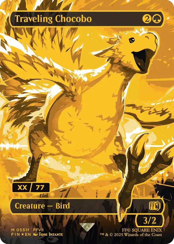 Traveling Chocobo (Borderless) (Serial Numbered) [FINAL FANTASY] | PLUS EV GAMES 