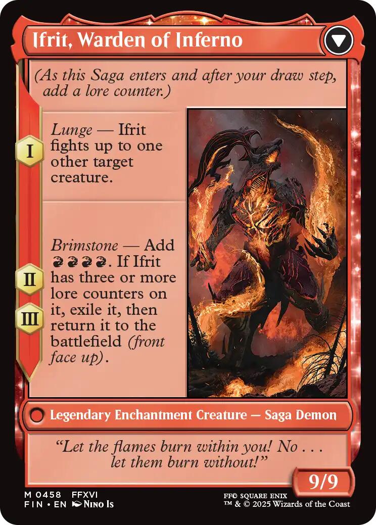 Clive, Ifrit's Dominant // Ifrit, Warden of Inferno (Extended Art) [FINAL FANTASY] | PLUS EV GAMES 