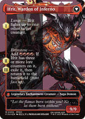 Clive, Ifrit's Dominant // Ifrit, Warden of Inferno (Borderless) (Surge Foil) [FINAL FANTASY] | PLUS EV GAMES 