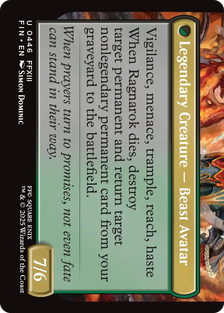 Fang, Fearless l'Cie (Extended Art) [FINAL FANTASY] | PLUS EV GAMES 