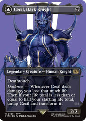 Cecil, Dark Knight // Cecil, Redeemed Paladin (Borderless) (Surge Foil) [FINAL FANTASY] | PLUS EV GAMES 