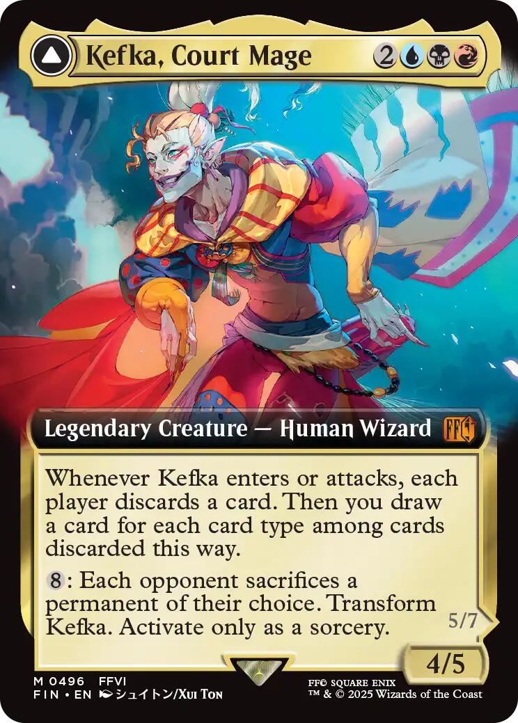 Kefka, Court Mage // Kefka, Ruler of Ruin (Extended Art) [FINAL FANTASY] | PLUS EV GAMES 